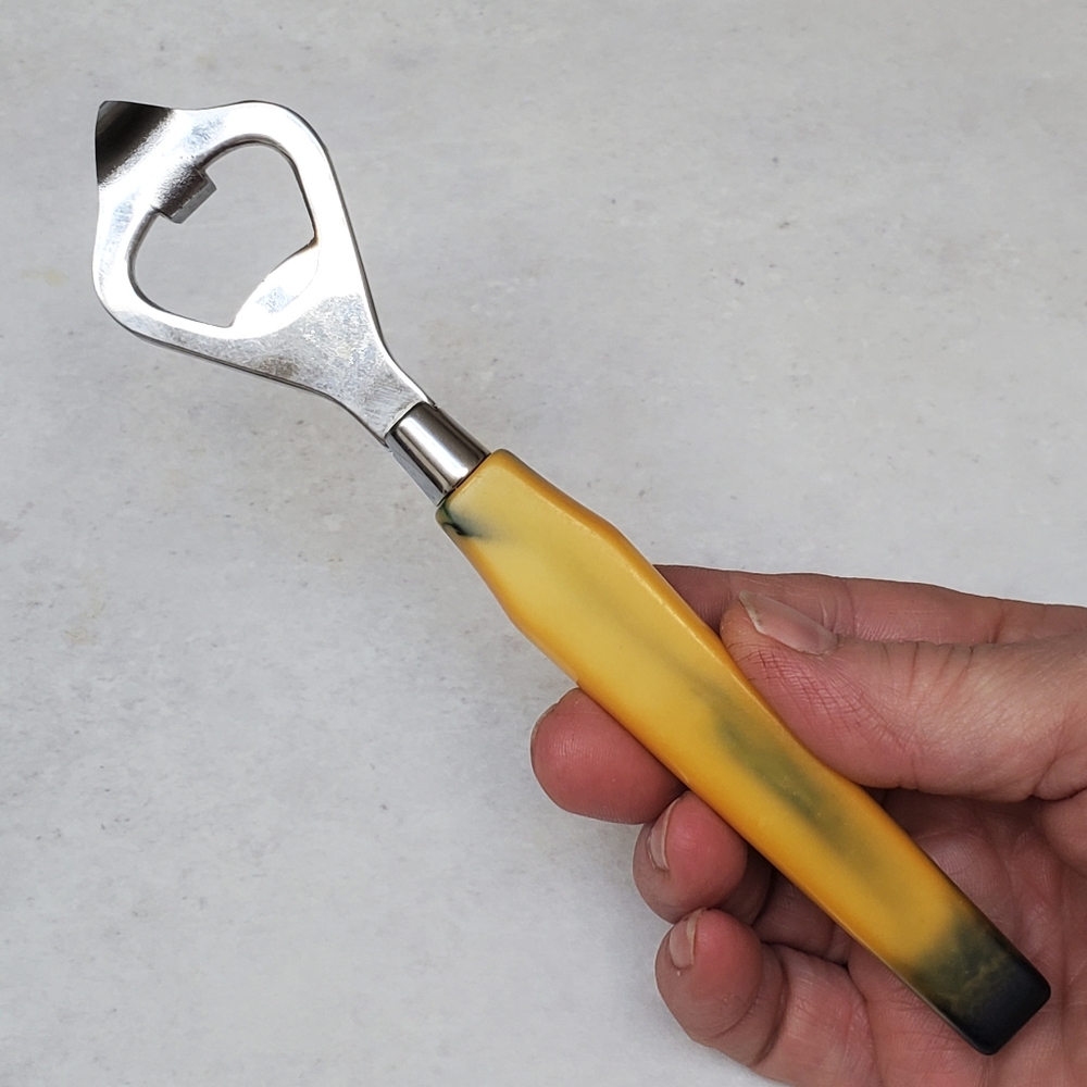 Vintage Mid-Century Bottle Opener with Bakelite Handle Glo-Hill Canada MCM